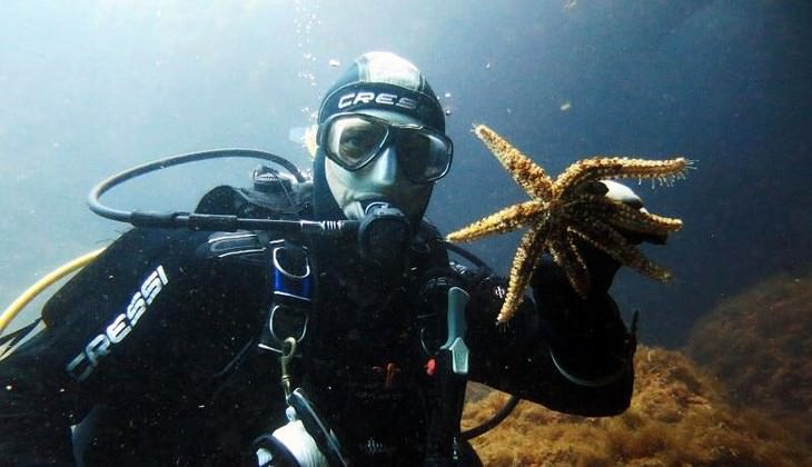 Unterwassertauchgang - Divingkurs Sizilien