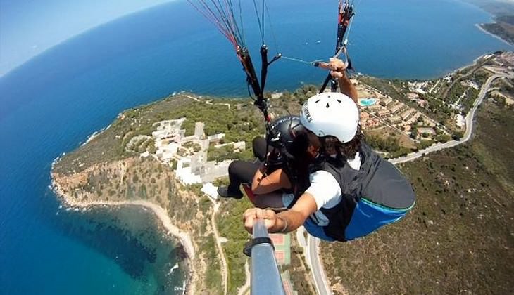 Paragliden Sizilien - Flug mit dem Gleitschirm