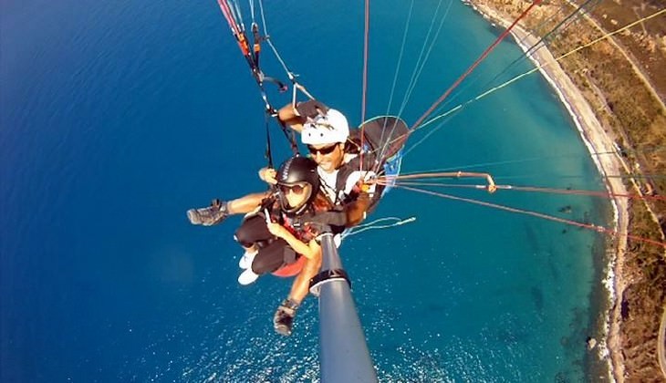 Paragliden Sizilien - Flug mit dem Gleitschirm