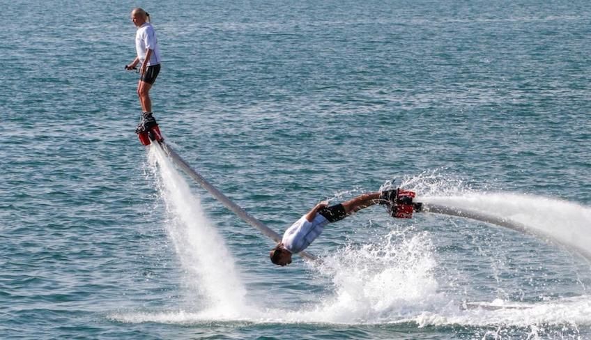 Flyboard in Italien - Extremwassersport