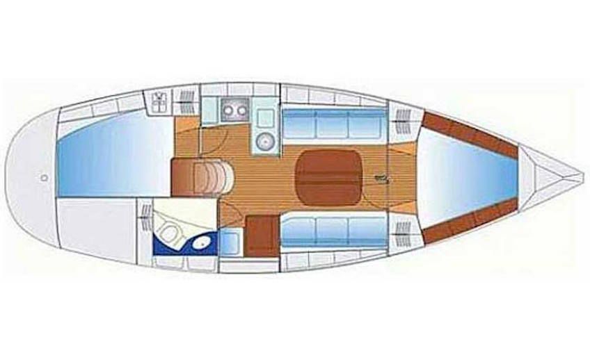 Wochenende auf dem Segelboot - romantischer Aufenthalt