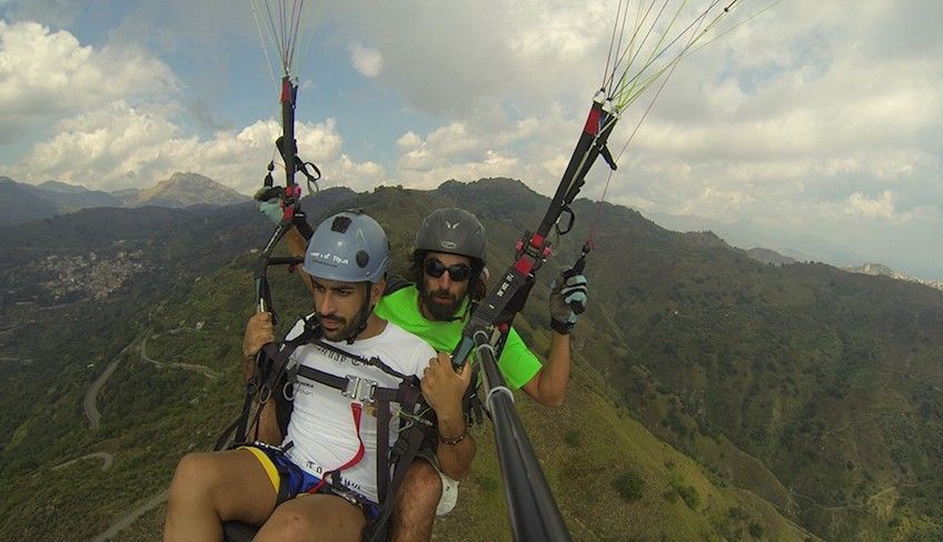 Paragliding in Sizilien - 