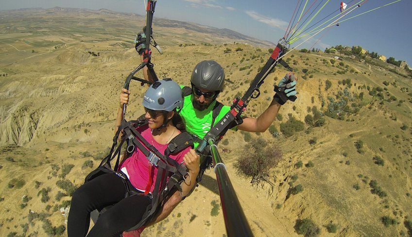 Paragliding in Sizilien - 