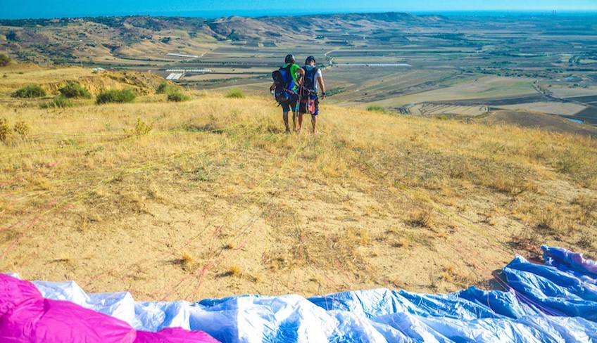 Paragliding in Sizilien